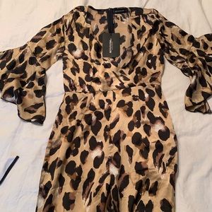 Leopard Jumpsuit! NEVER WORN!